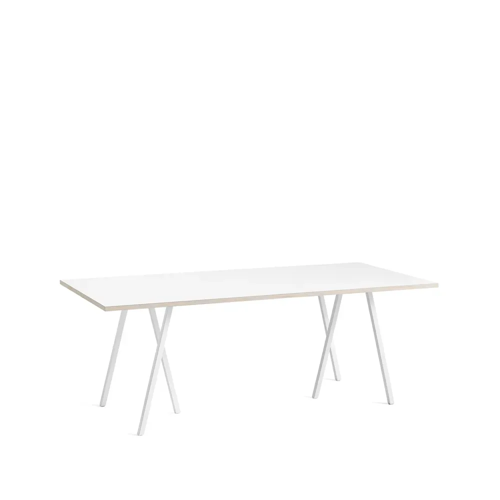 HAY Loop Stand matbord White laminate-white, 200 cm