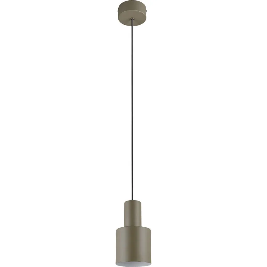 Pendellampe Bonito Braun/Grau Metall 12 cm 150 cm - Farbe: taupe