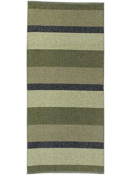 Plastmatter - Horredsmattan Block metallic (oliven) (Størrelse: 70 x 400 cm)