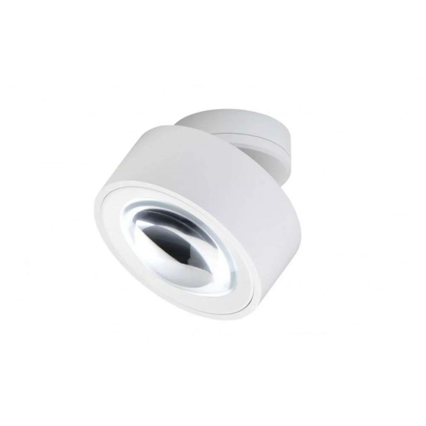 Easy Lens W120 Deckenspot, weiß, DTW - Antidark - Wohnzimmer - Aluminium