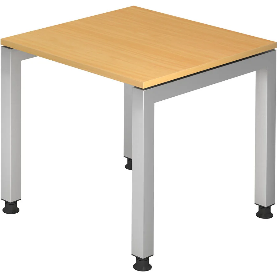 Schreibtisch Office buche Holzwerkstoff Höhenverstellbar B 80 T 80 cm