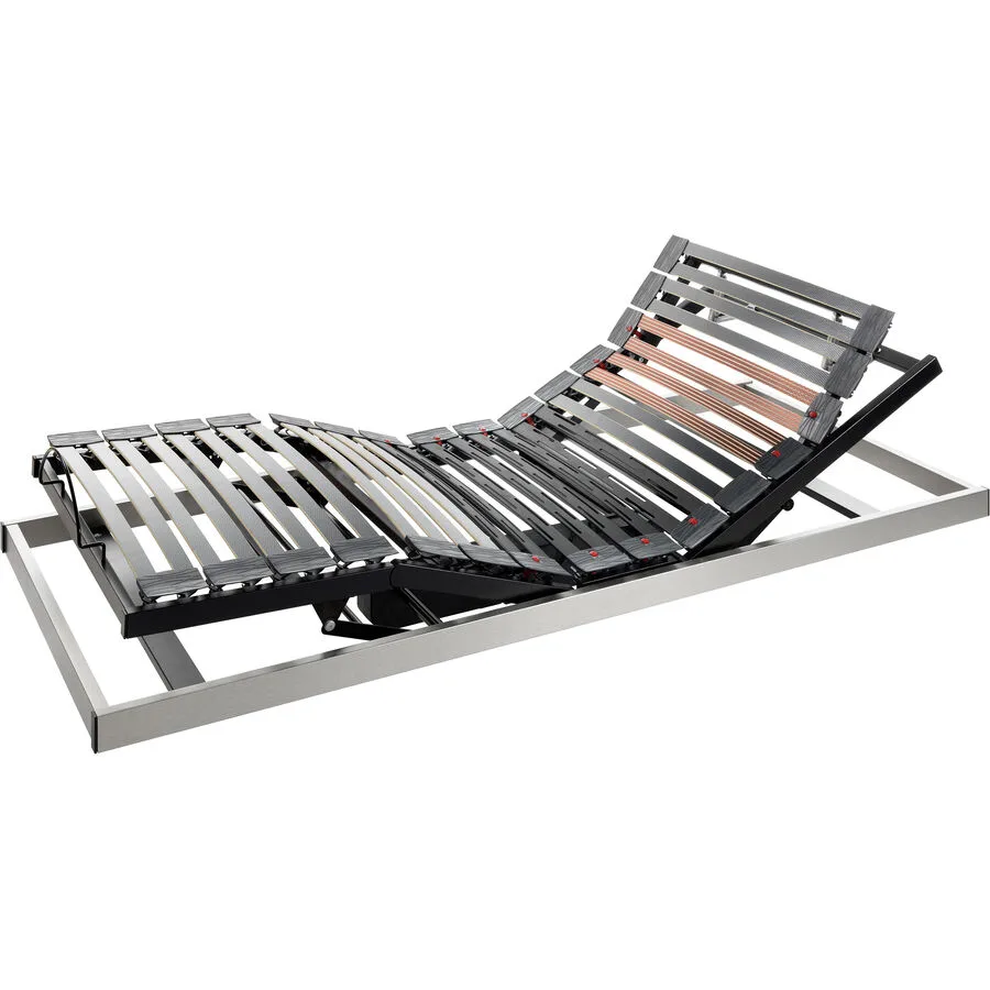 Robusta Einlegerahmen mit Motor Top Flex Prestige VI Duomat grau Holzwerkstoff 140 x 200 cm Elektrisch