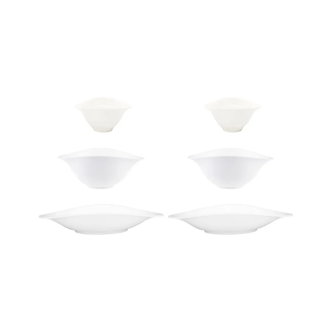 Villeroy & Boch Vapiano skåltrio 6-pack vit