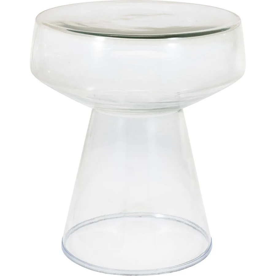 Beistelltisch Evelyne Transparent Glas 38 cm