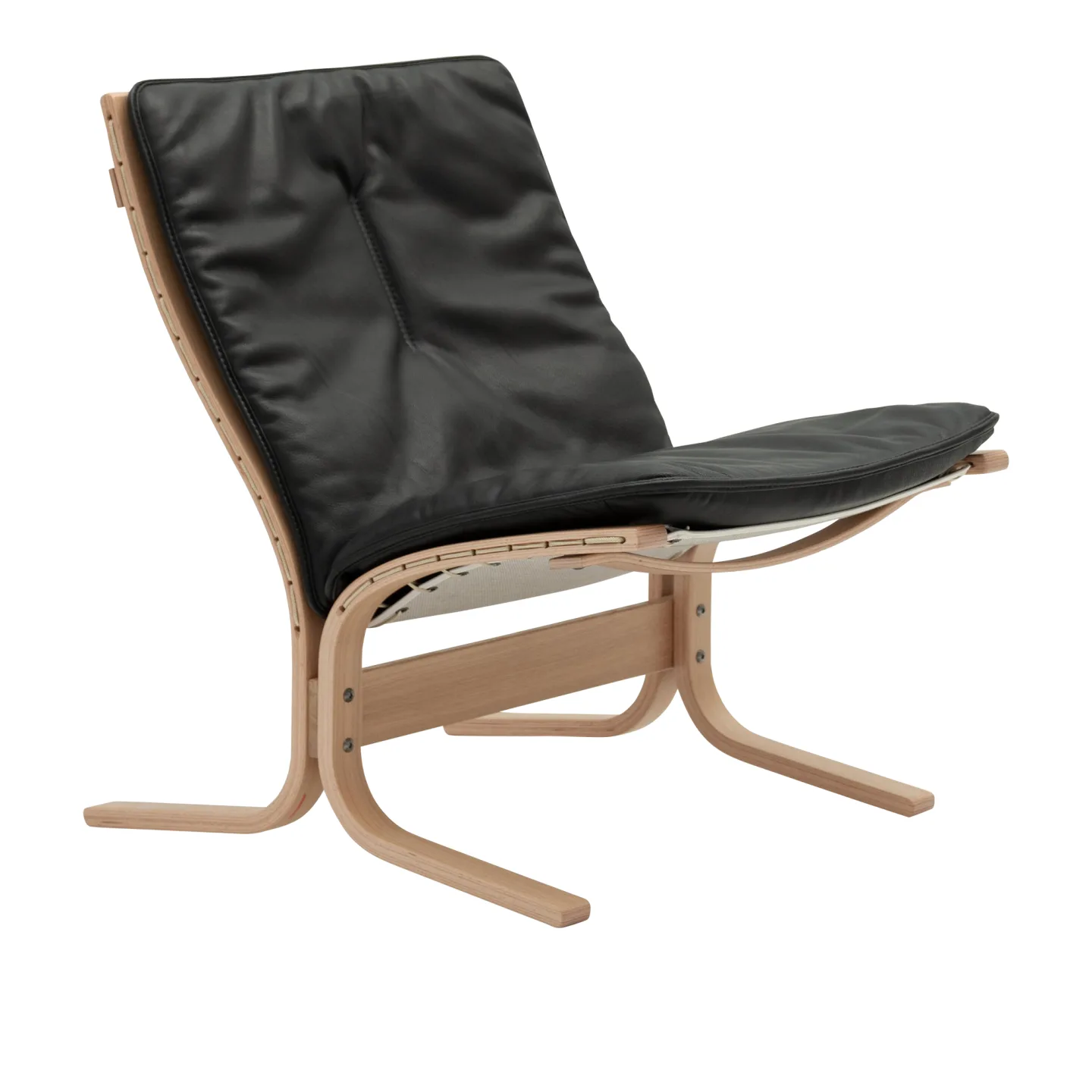 LK Hjelle - Siesta Fiora Low Hemsen Anilin 35 Brown - Fåtöljer - Ingmar Relling - Brun - Läder/Naturmaterial/Trä