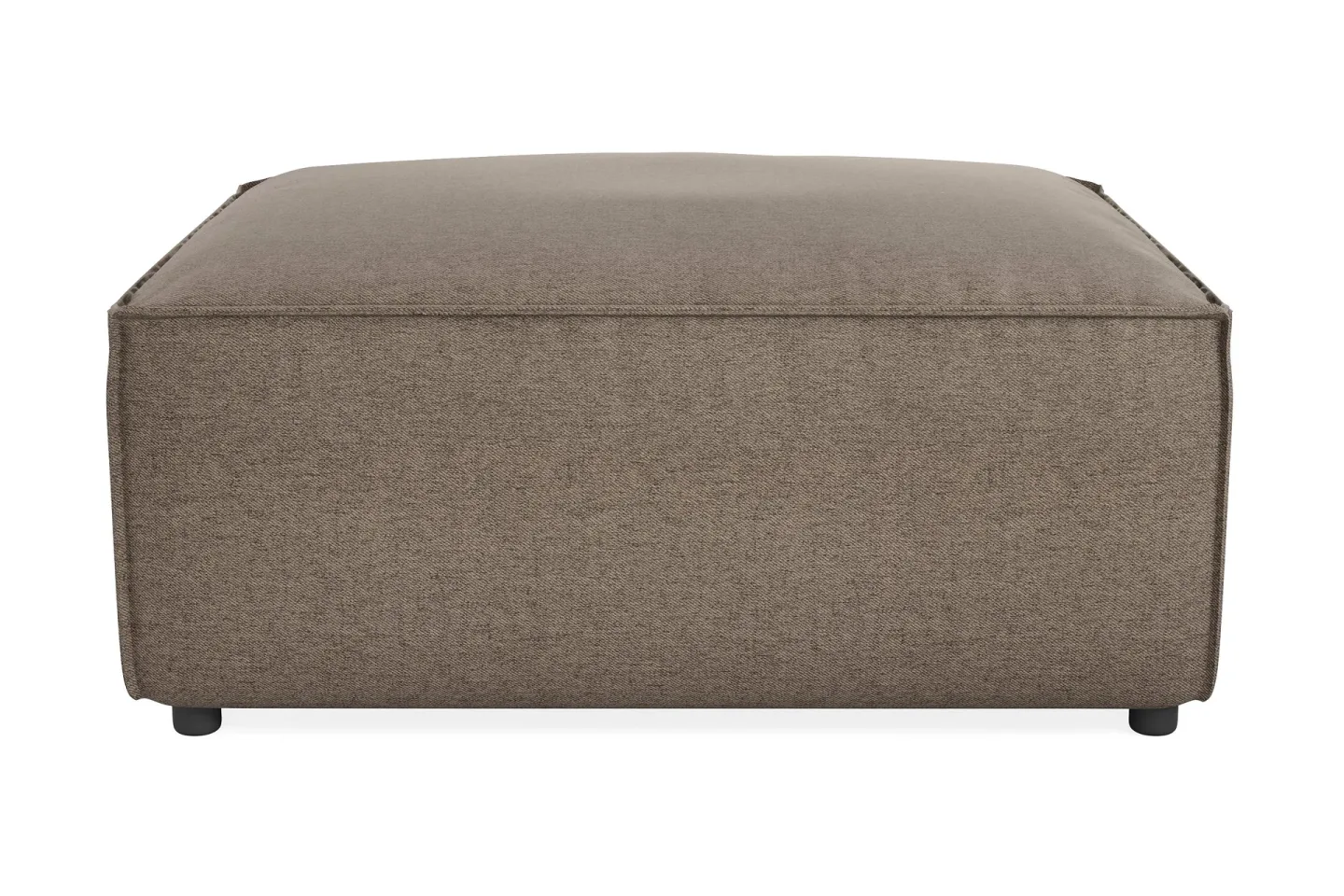 Cubo 1-sits Rektangulär Fotpallsmodul i Tyg 120 cm bred - Grå