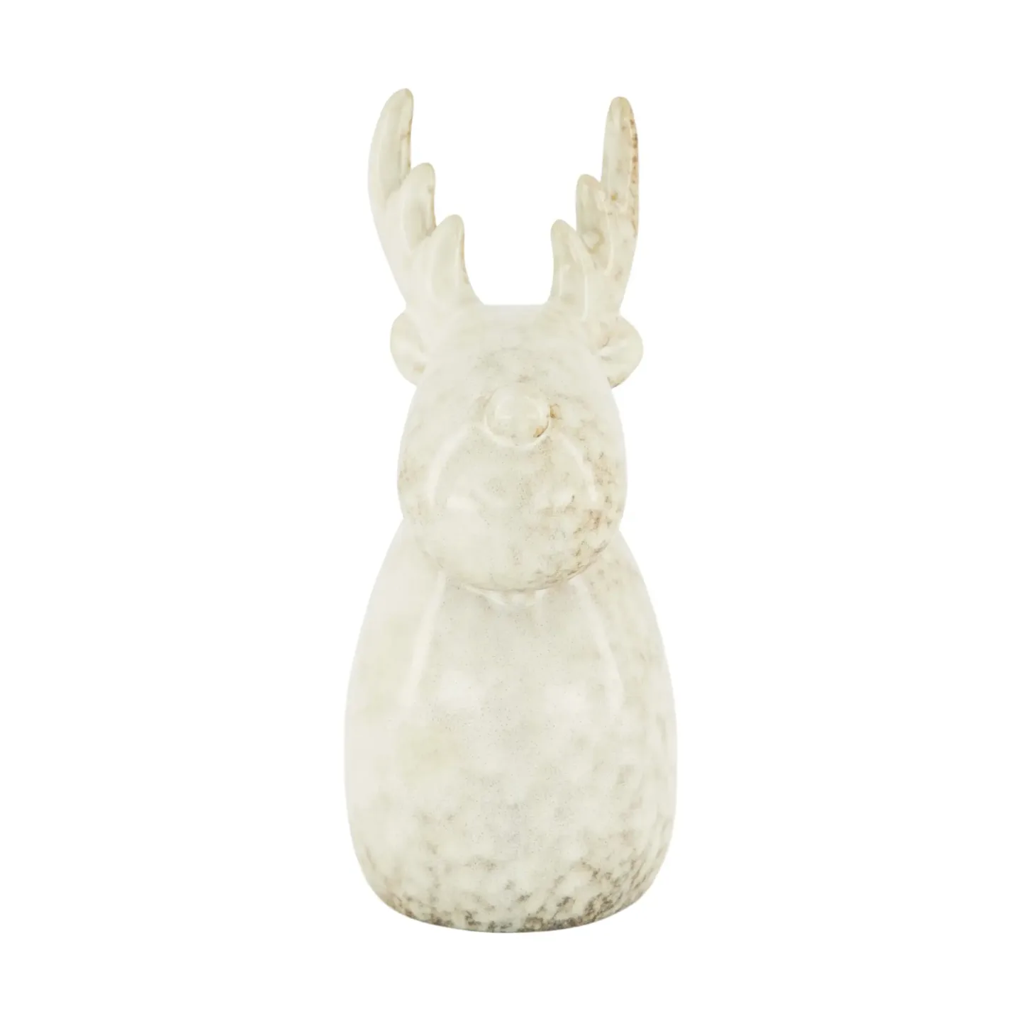 Decofinder Figur Hirsch, Keramik, Creme | Schubiger Möbel