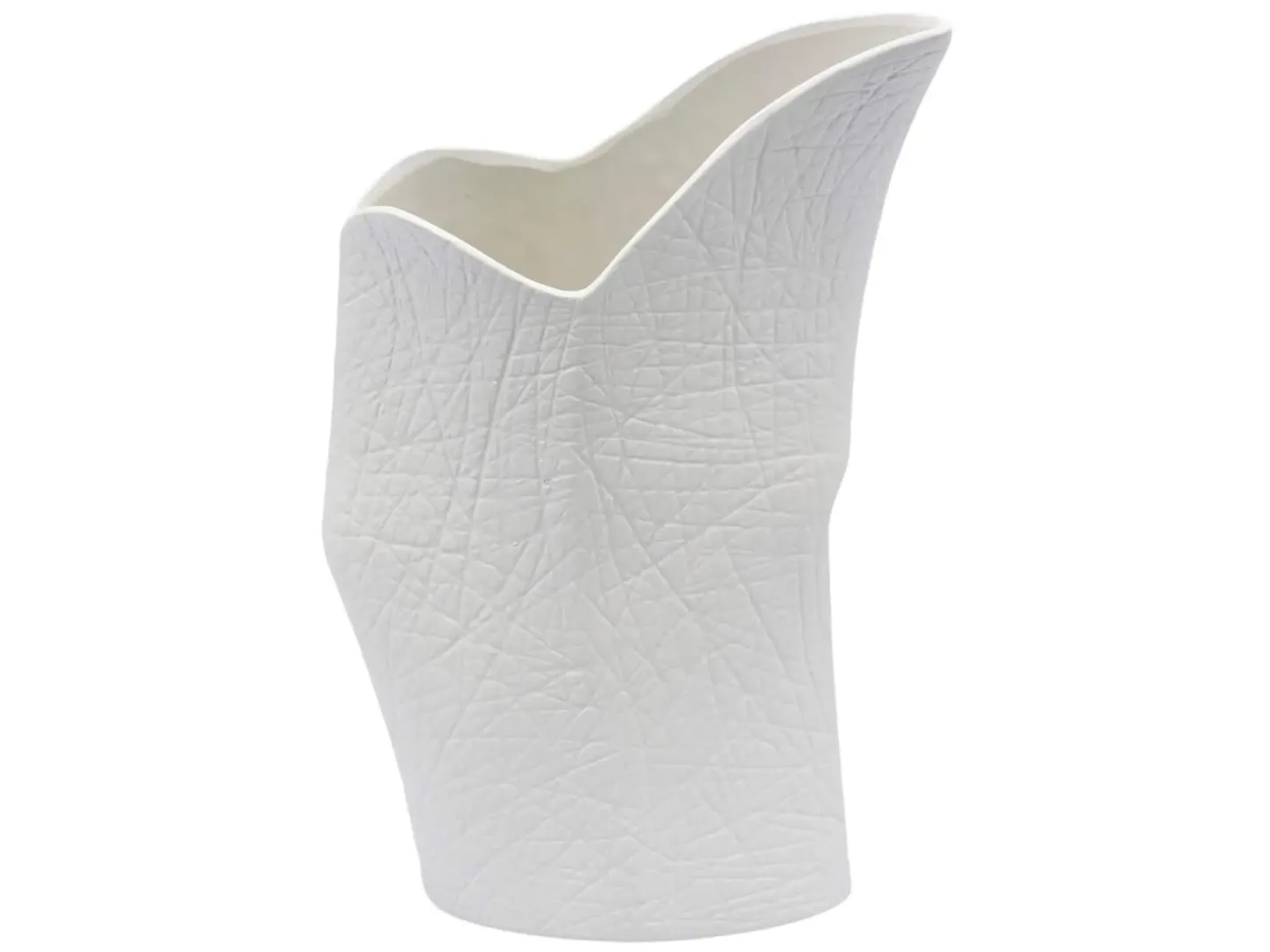 Edg Vase Matt Weiss H: 37 cm | Schubiger Möbel