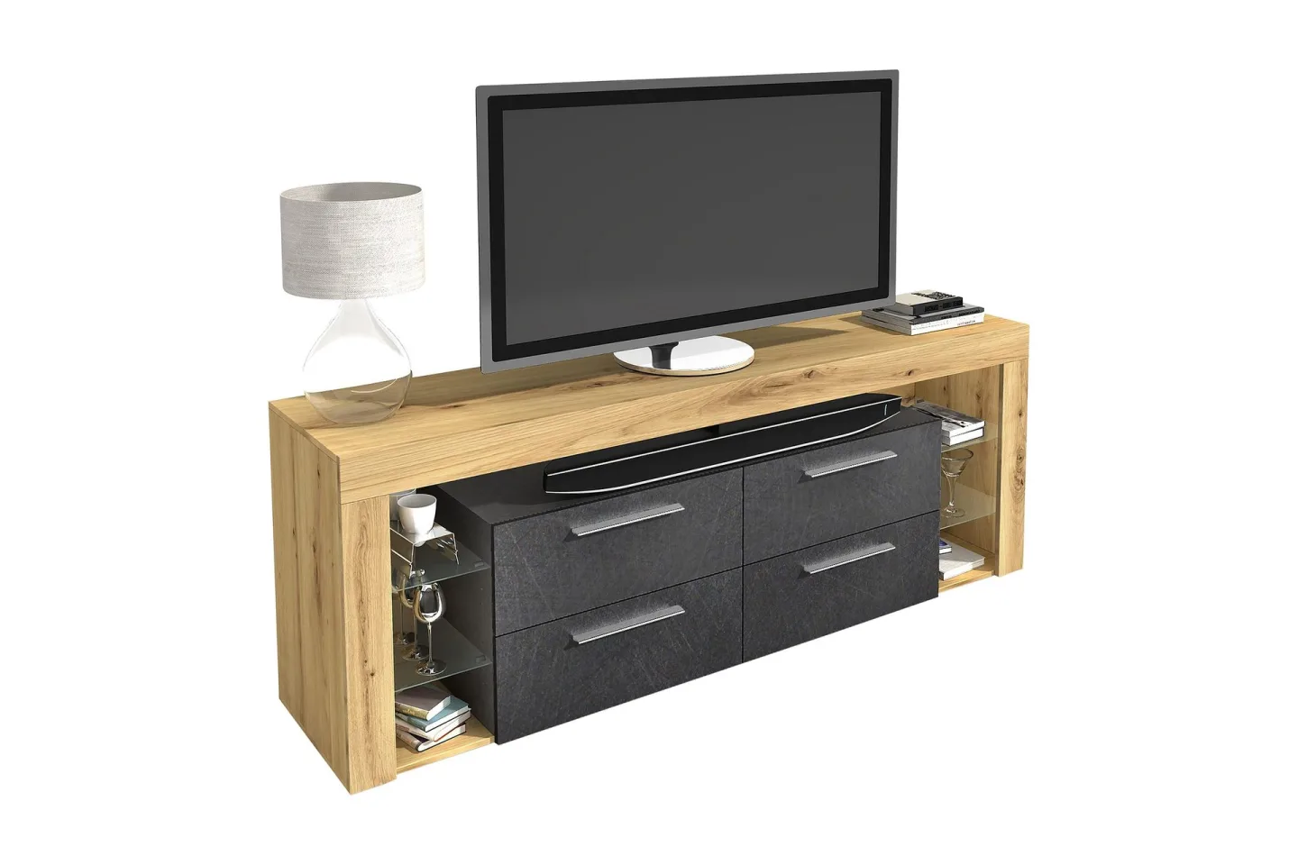 Jernae TV-Bänk 180 cm - Brun