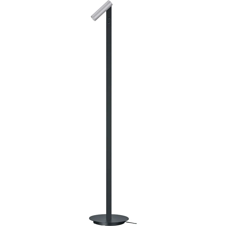 Designer-Leselampe Bankamp Spot aluminium matt H 120 cm - Farbe: schwarz - LED - Lichtfarbe: Extra warmweiss - Material: Aluminium/Stahl -