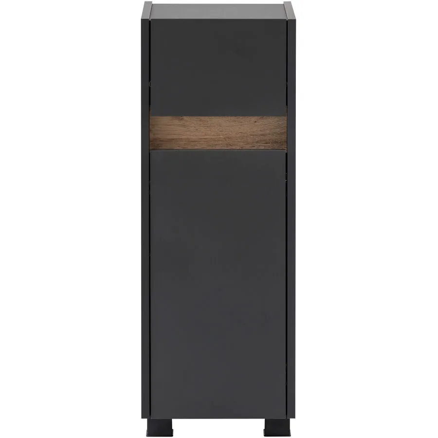 Badezimmerschrank Oreon anthrazit Holzwerkstoff B 30.2 T 33 cm H 84.8 cm