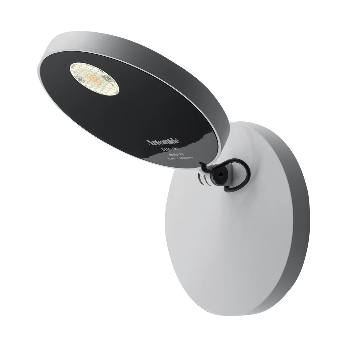 Demetra Spotlight LED-Wandlampe, 3.000 K, weiß - Artemide - Wohnzimmer - Design - Metall - Rund