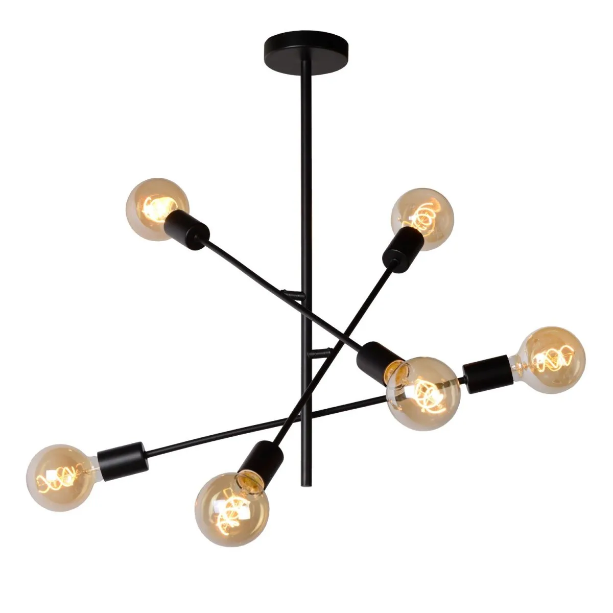 Lucide - Lester Ø60 - Takplafond - Svart