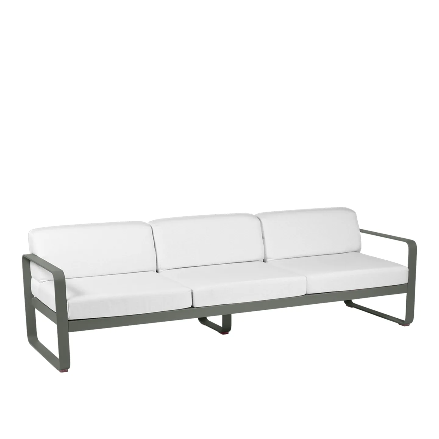Fermob - Bellevie 3 Seater Sofa Off-White Cushions, Rosemary - Soffor utomhus - Pagnon & Pelhaître