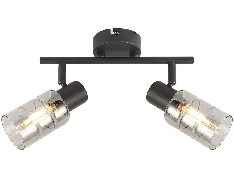 2 Spots FELICY 8cm 25W schwarz