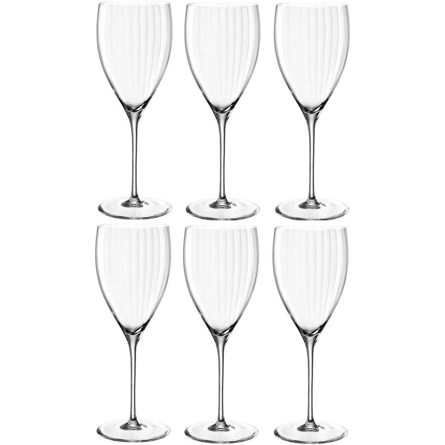 Weissweinglas Leonardo transparent Kristallglas H 22 cm 0.35 l 6 Stk