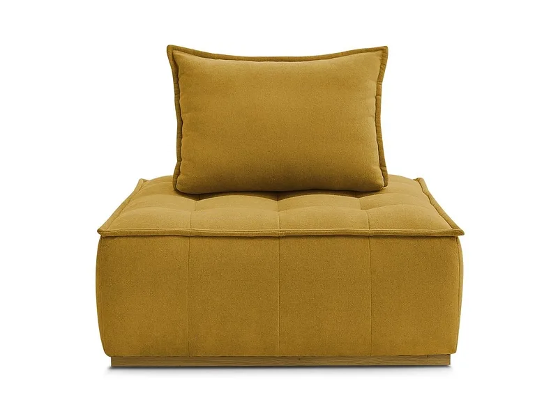 Modulare Sessel für Sofa BOBOCHIC ELISA Stoff mit Textur gelb