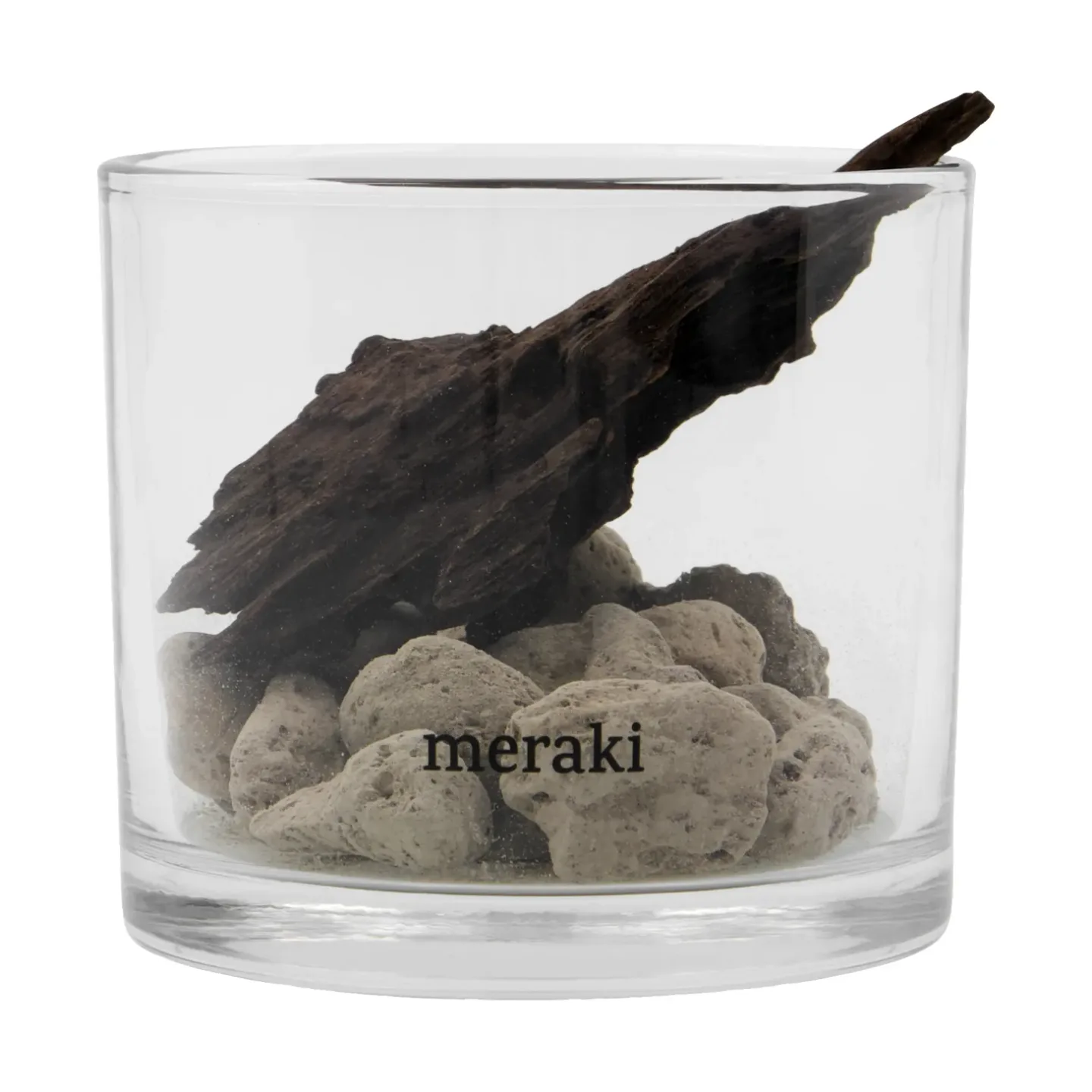Meraki Meraki Duftdiffusor Lavastein und Holz Schwarz