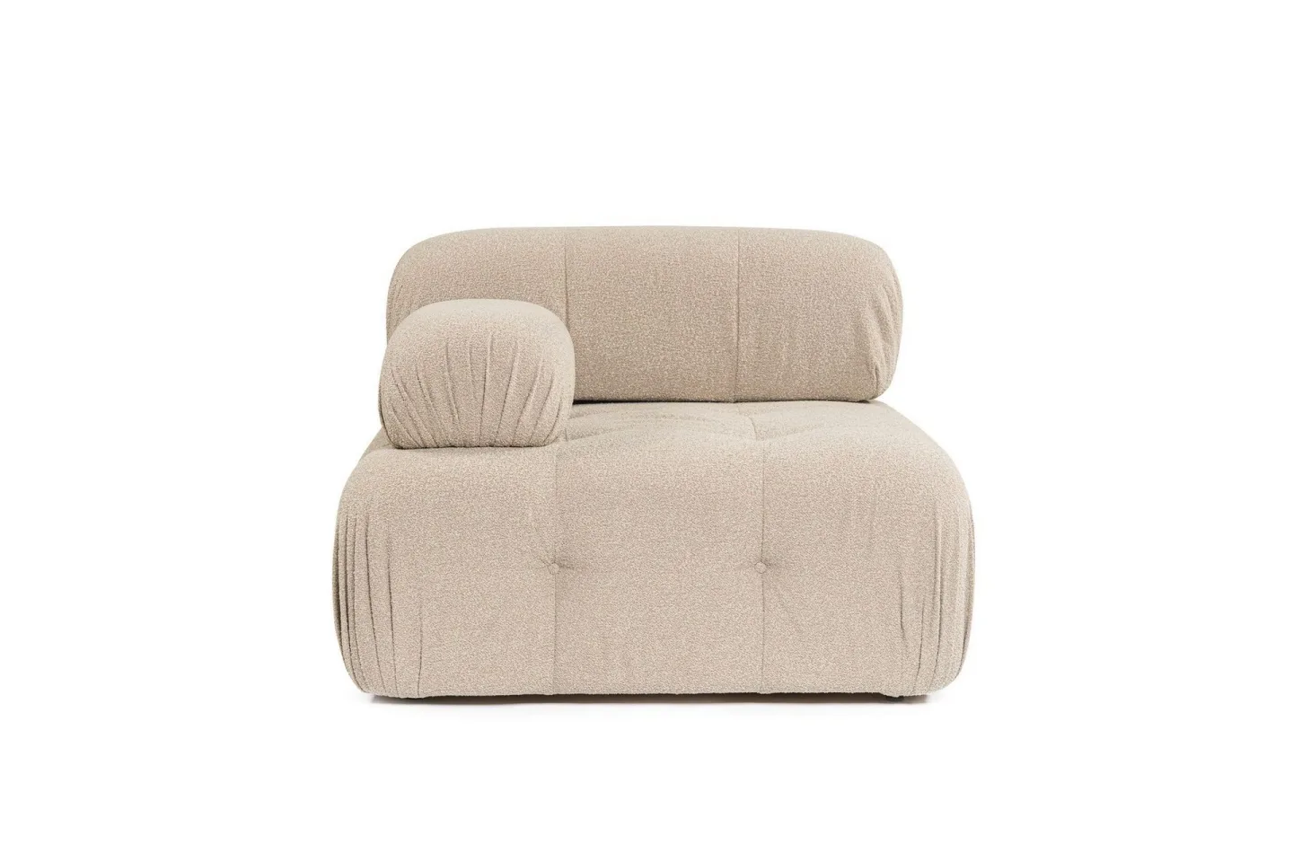 Belgin Vänstermodul / Fåtölj med utfällbara armstöd och ryggstöd - Peach