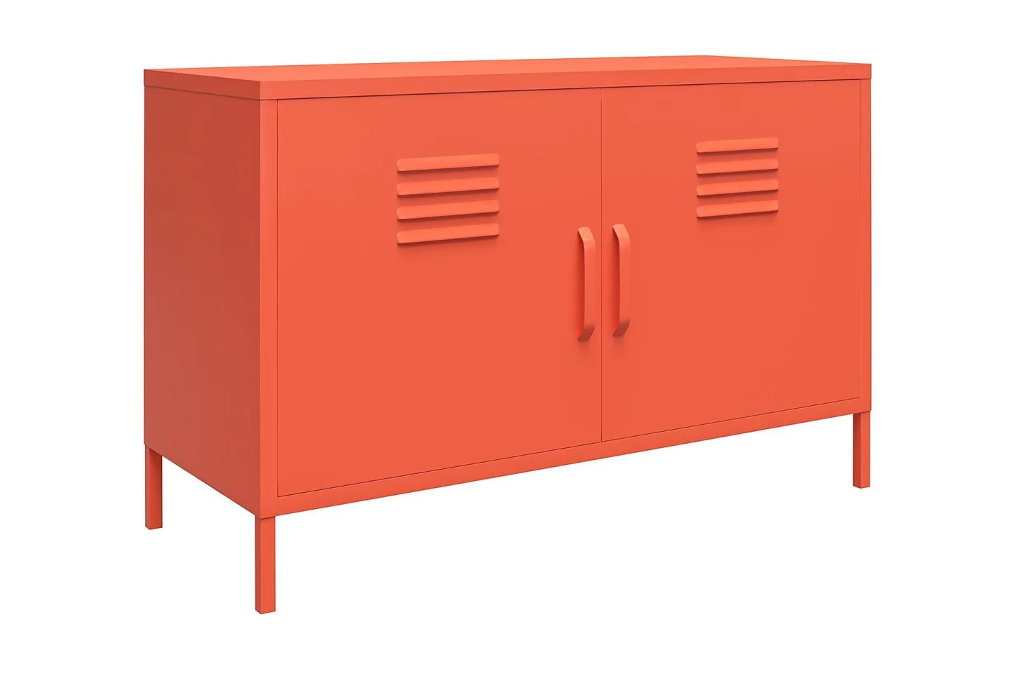 Cache Skänk 100x40 cm 2 Dörrar Orange - Novogratz