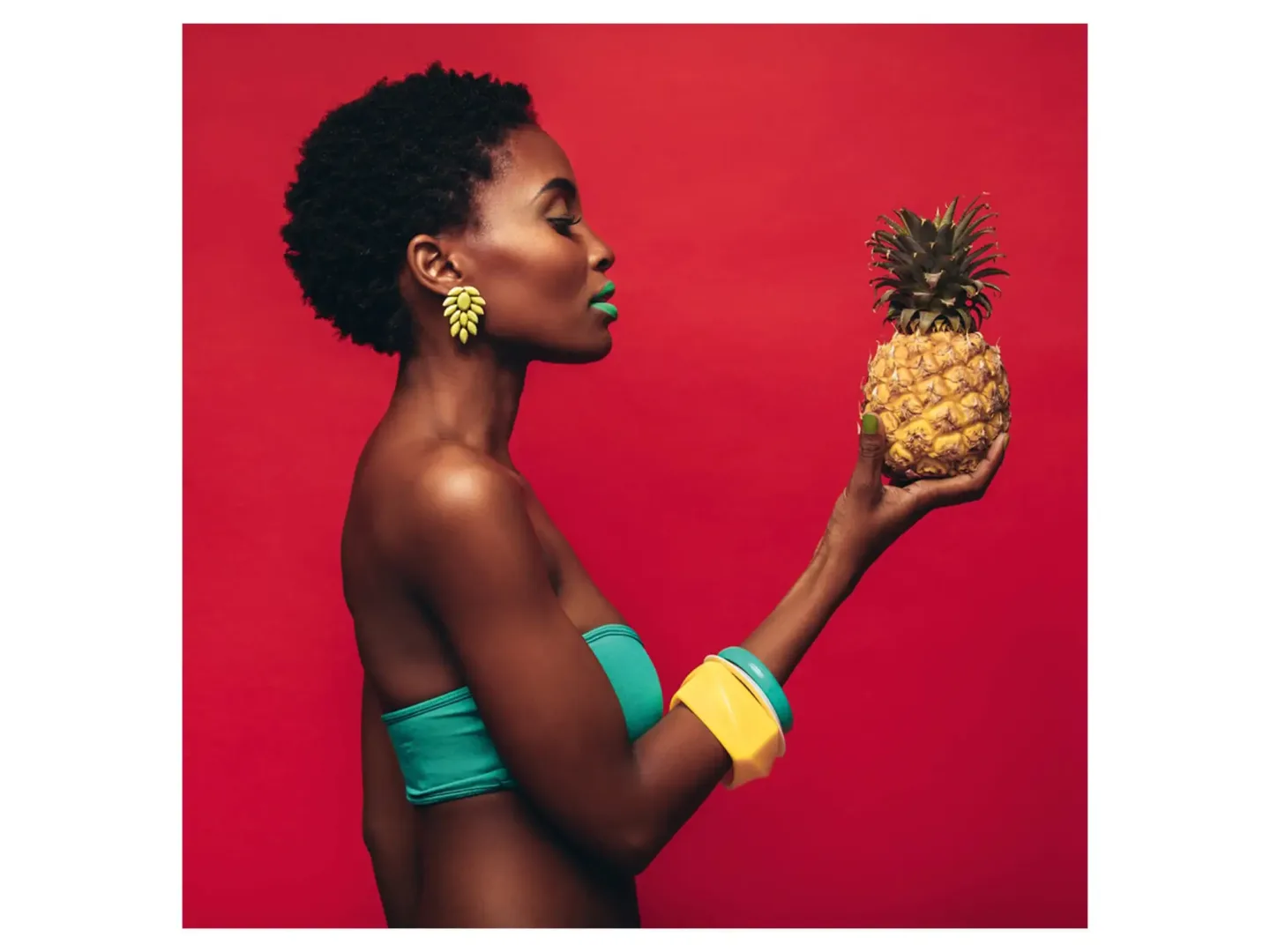 image LAND Digitaldruck auf Acrylglas Schönheit mit Ananas | Schubiger Möbel