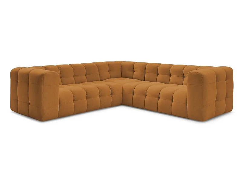 Ecksofa BOBOCHIC CLOUD Stoff gelb