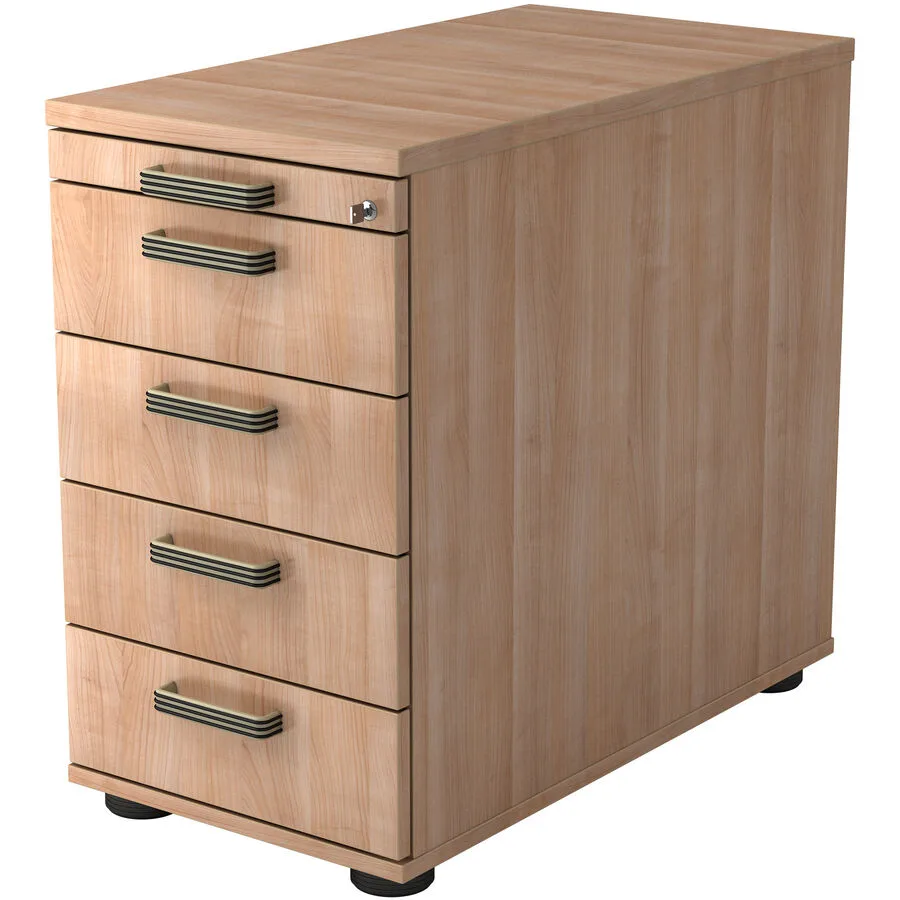 Standcontainer Office nussbaum Holzwerkstoff B 42.8 H 76 cm