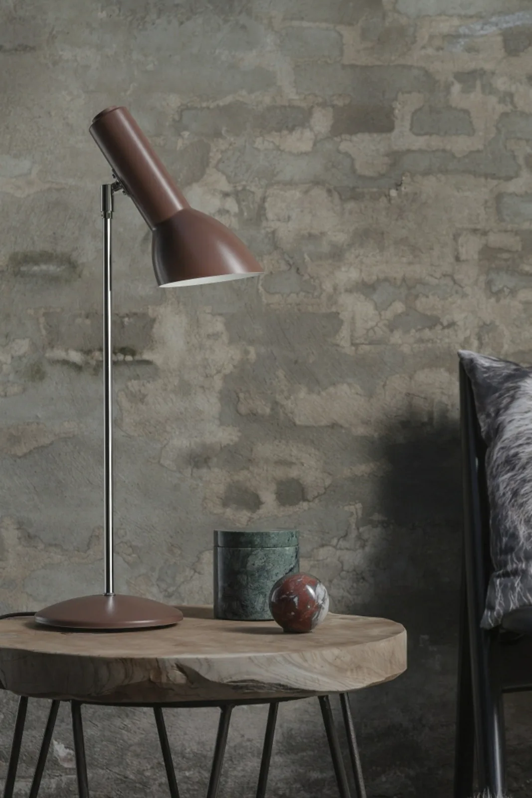Oblique Tischleuchte Ziegelrot - Cph Lighting - Wohnzimmer - Aluminium