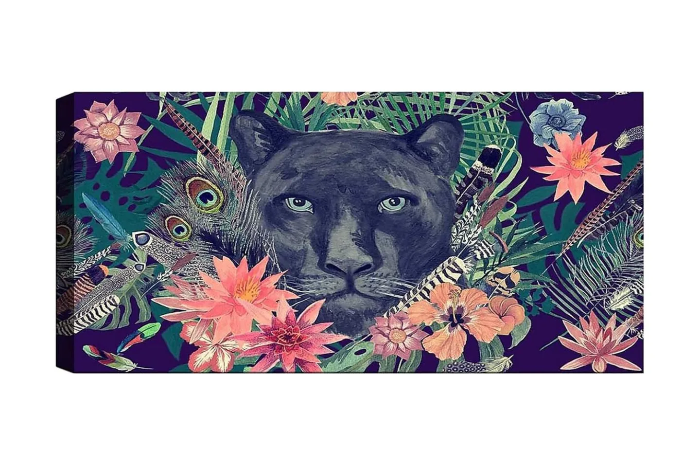 Canvastavla YTY Animals Flerfärgad - 120x50 cm