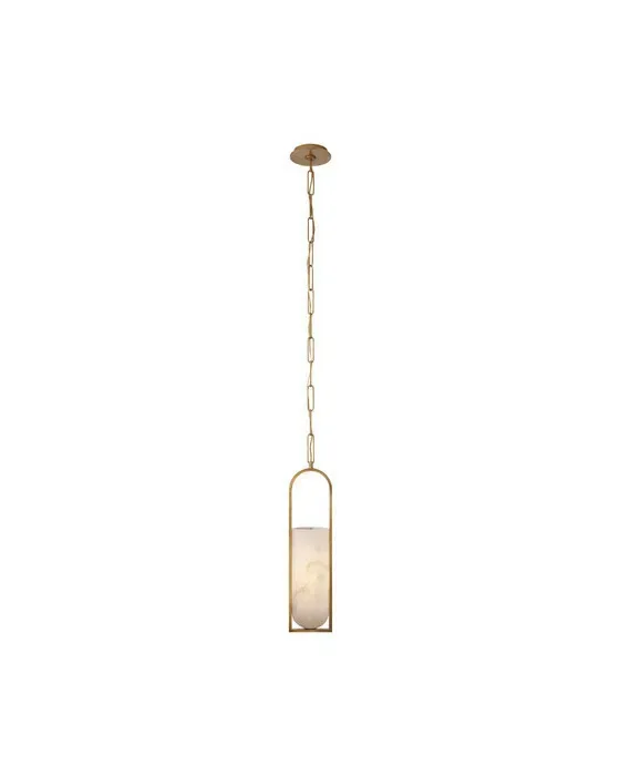 Melange Elongated Pendant Antique Brass
