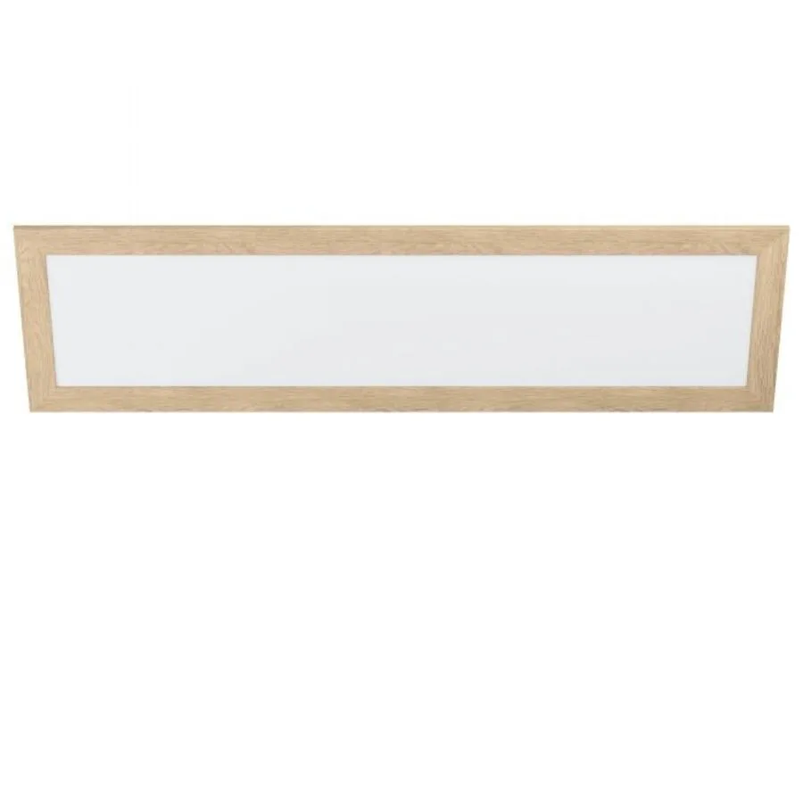 Eglo Deckenlampe Piglionasso Braun/Weiss Stahl/Kunststoff 34.5 cm 124.5 cm - Farbe: weiss/braun - LED - Lichtfarbe: Helles Neutralweiss - Material: