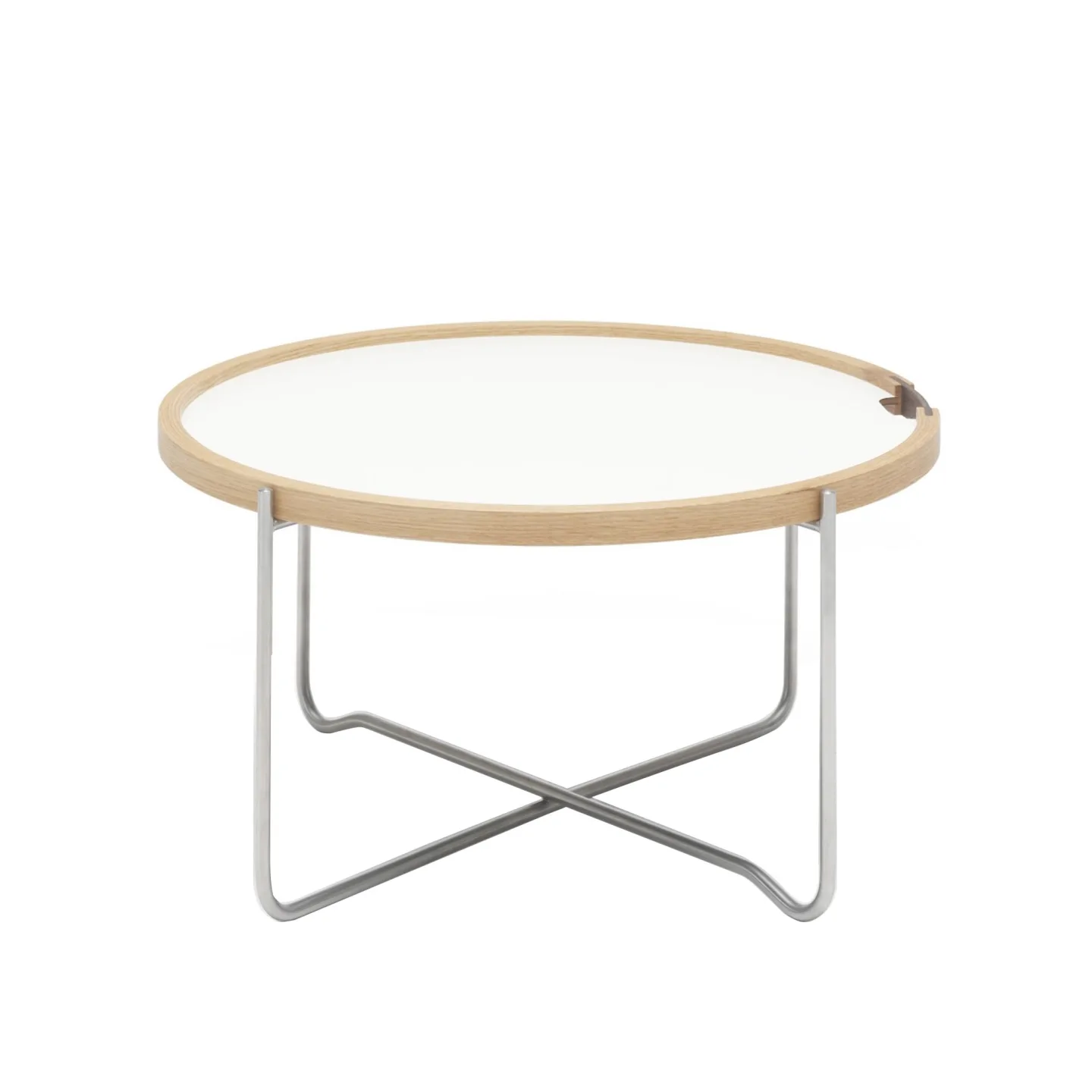 Carl Hansen - CH417 Tray Table Laminat - Sidobord - Hans J. Wegner - Träfärgad - Metall/Trä