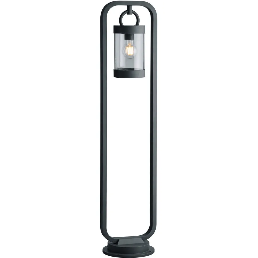 Aussenlampe Surlie Grau Aluminium 21 cm 100 cm - Farbe: anthrazit - Material: Aluguss