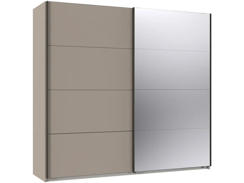 Schwebetürenschrank MIDNIGHT beige 2 Türen