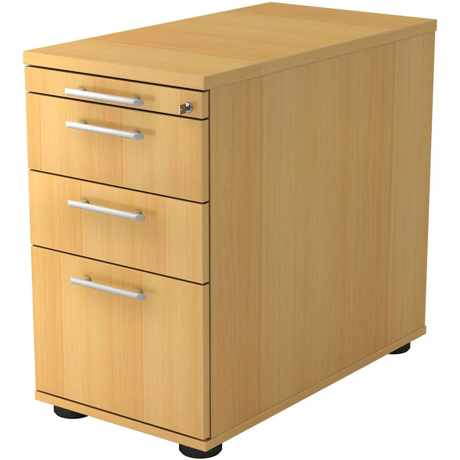 Standcontainer Office Buche Dekor Holzwerkstoff B 42.8 H 76 cm