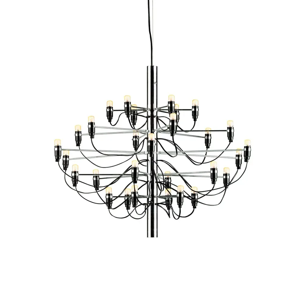 Flos 2097 Sarfatti Kronleuchter Krom 30 Leuchten