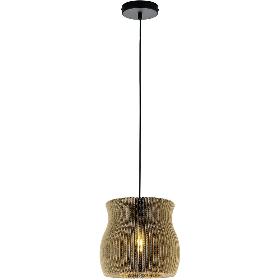 Pendellampe Clare Braun Metall 28 cm 300 cm