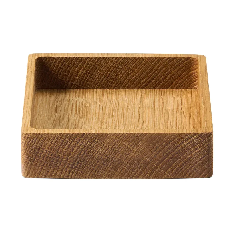 LIND DNA Wood Box Aufbewahrung für Glasuntersetzer Nature-oak, square, S