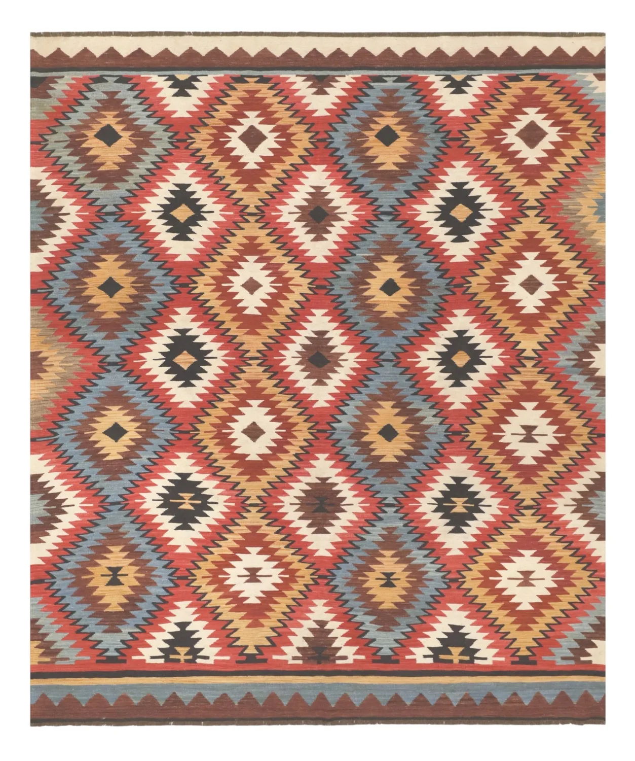 Orientalsk Teppe - Hazara Kelim Hand Woven - 247 x 288 cm (Størrelse: 247 x 288 cm)