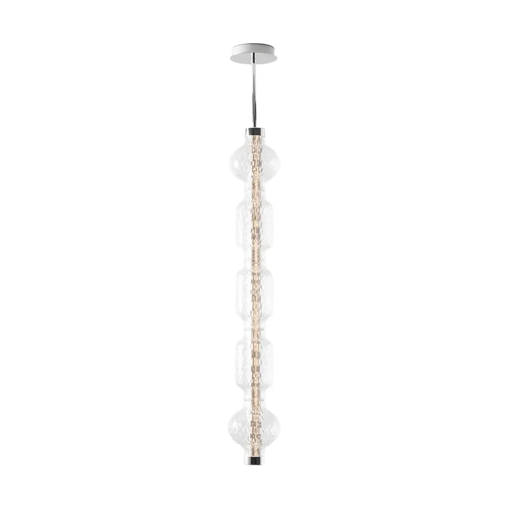 Artemide Alambicco vertikale Pendelleuchte, appgesteuert 5 Glaskuppeln