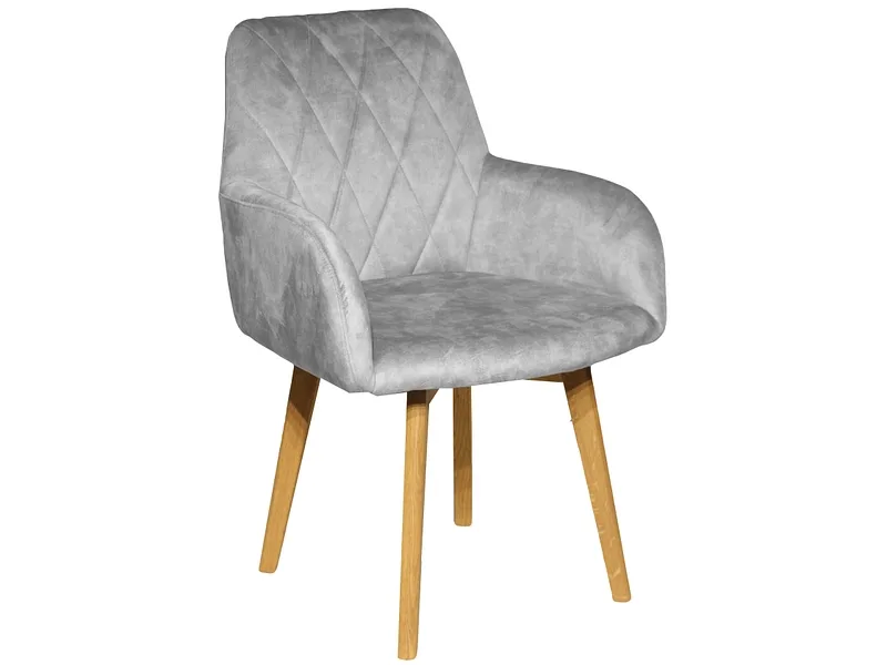 Stuhl BREST Stoff grau