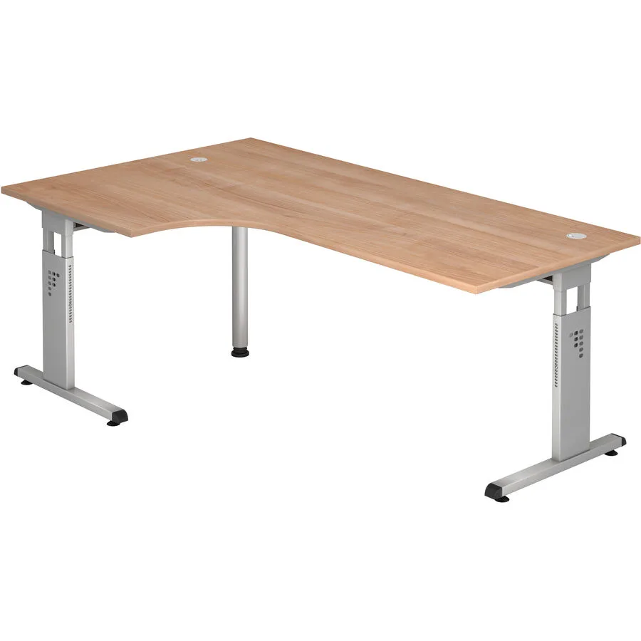 Schreibtisch Office nussbaum Holzwerkstoff B 200 T 120 cm