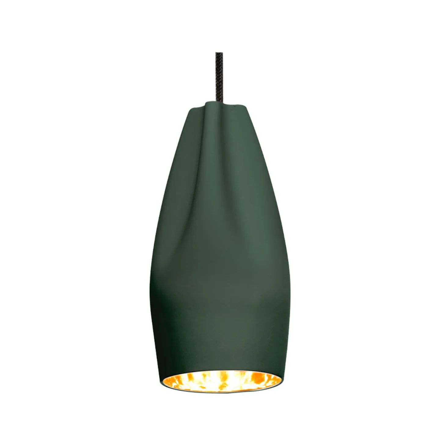 Pleat Box 13 LED Pendel Mørk Grønn/Guld - Marset - Stue - Keramikk