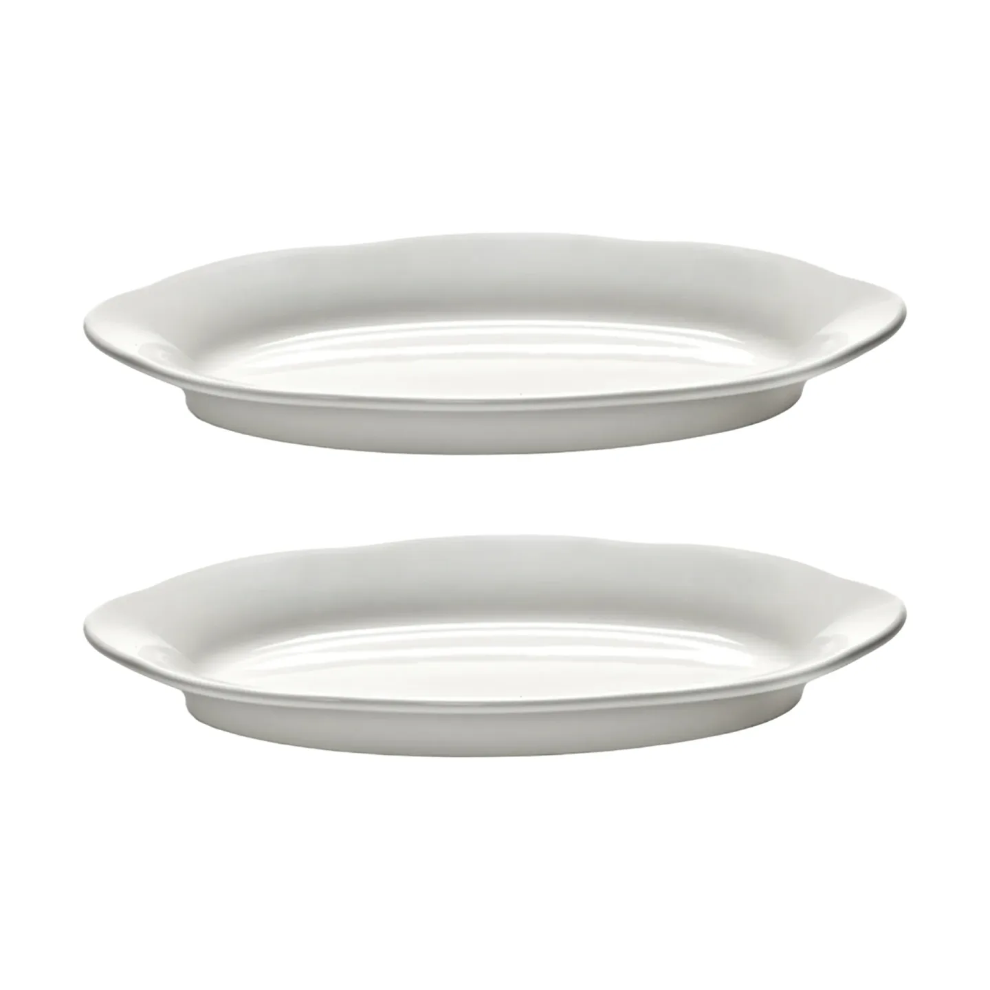 Serax Silhouette ovaler tiefer Teller S 10x18,5 cm 2er pack White