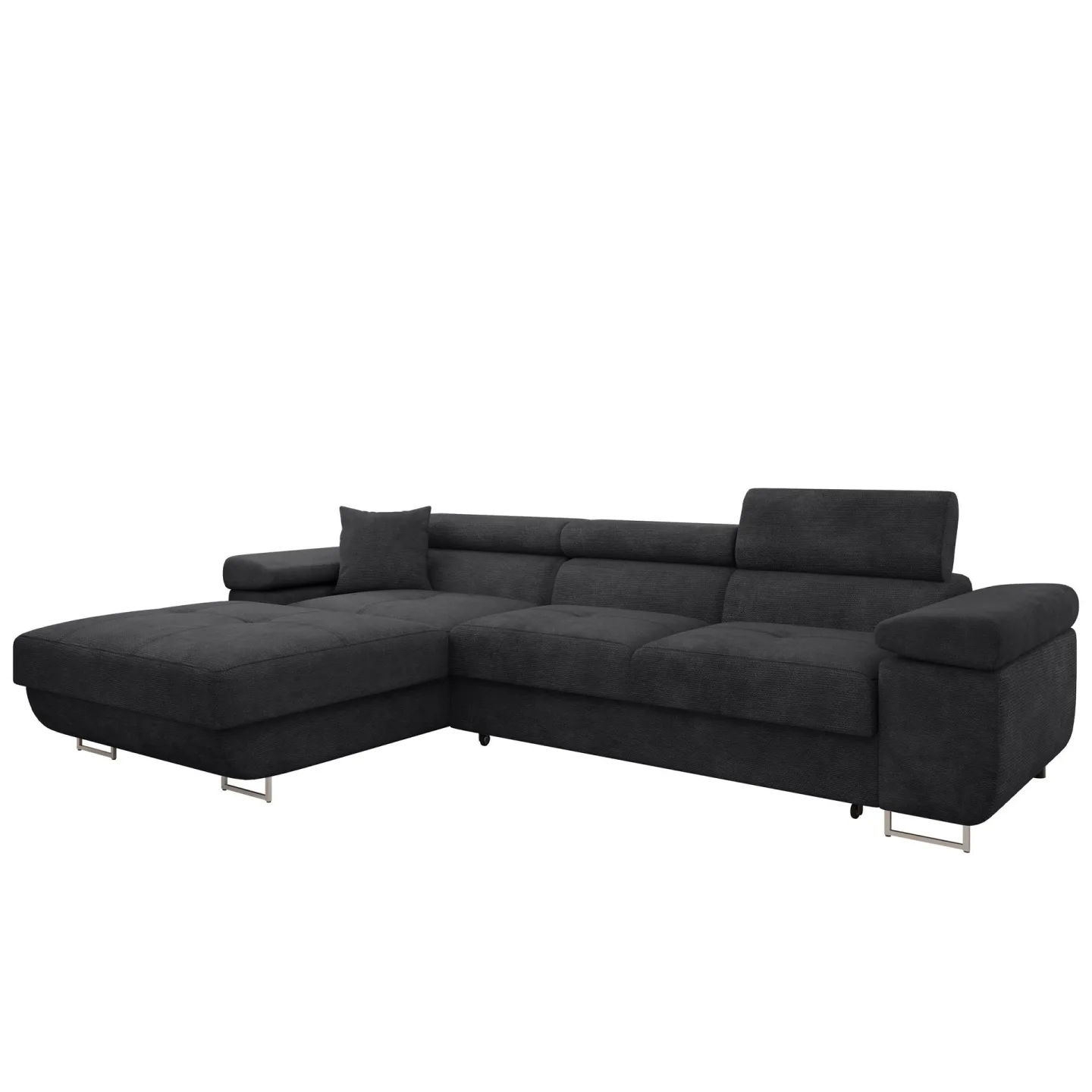Gabina 3-sits Bäddsoffa med divan - svart