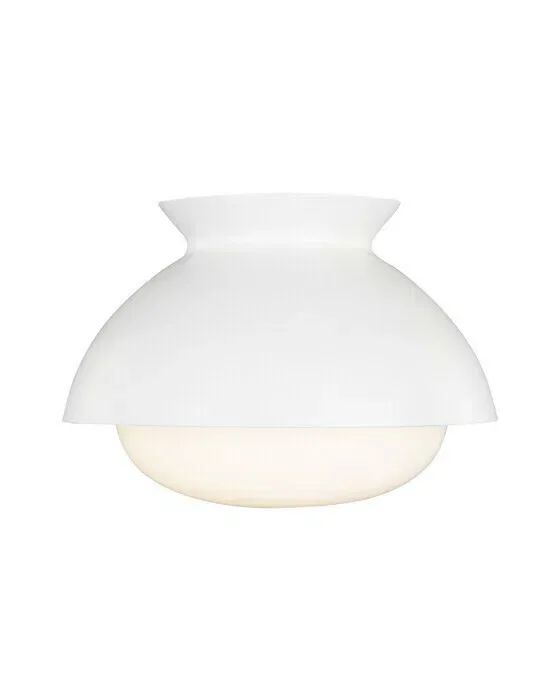 Lucerne One Light Flush Mount White