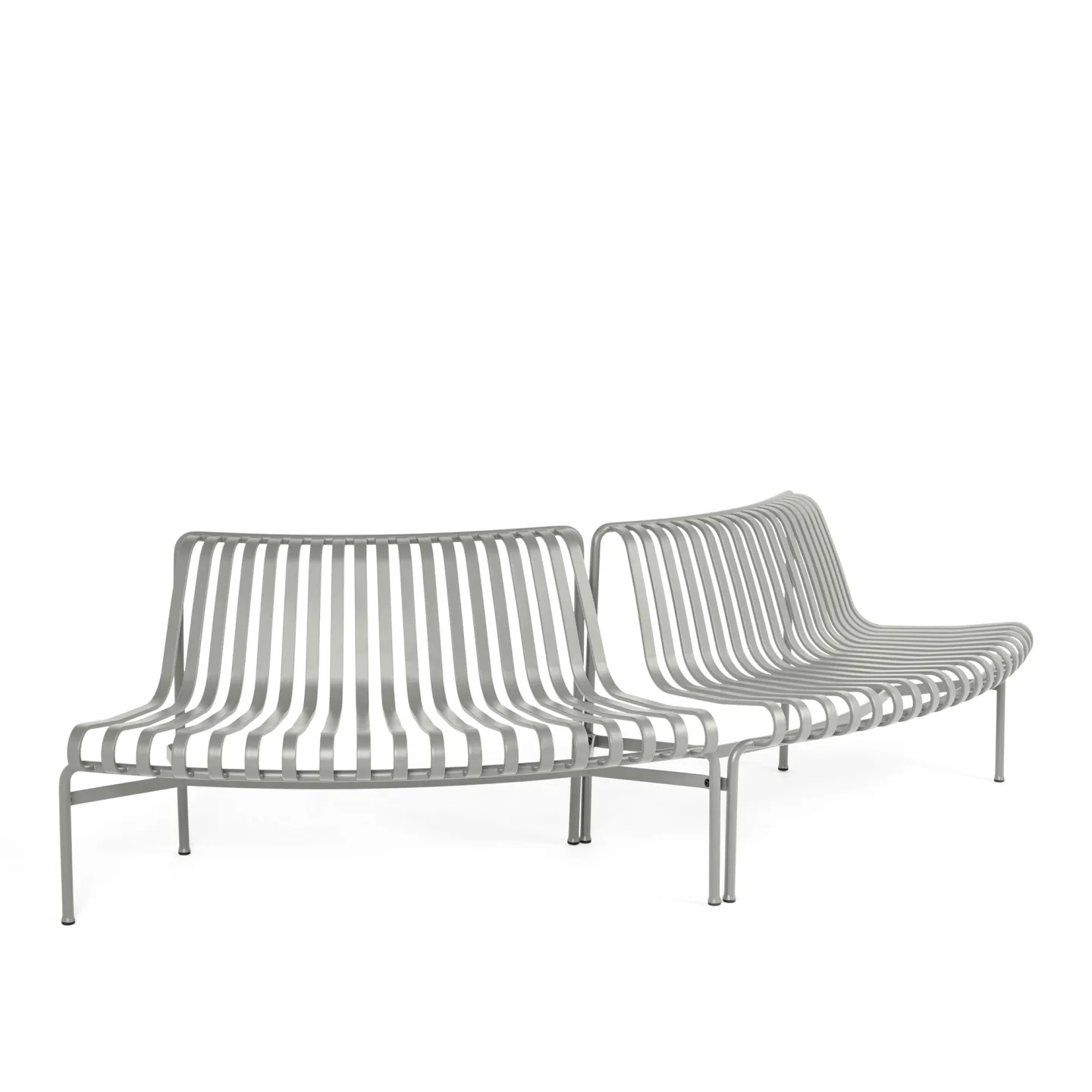 HAY - Palissade Park Dining Bench - Sky grey Out/Out - Trädgårdsbänkar - Ronan & Erwan Bouroullec - Grå