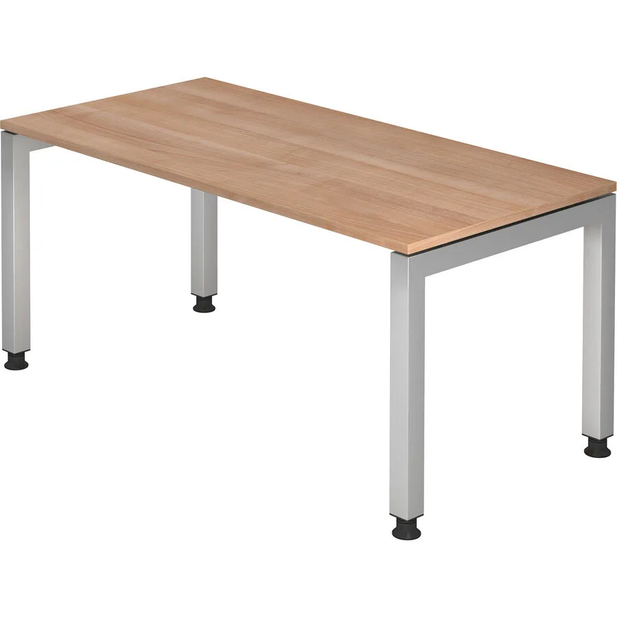 Schreibtisch Office nussbaum Holzwerkstoff Höhenverstellbar B 160 T 80 cm