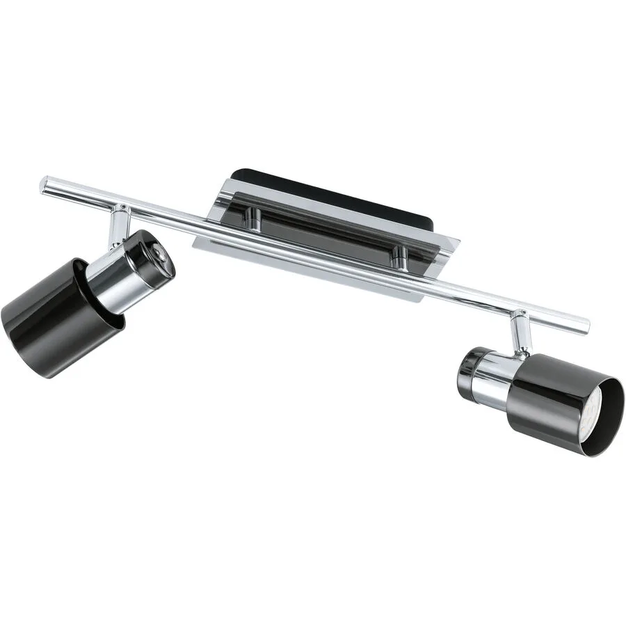 Eglo Spot Davida 1 Schwarz Stahl 7 cm - Farbe: Nickel/schwarz