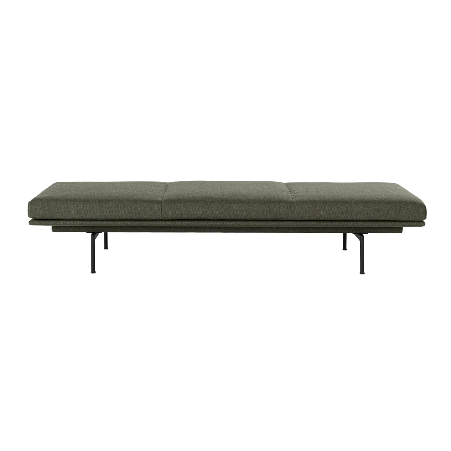 Muuto - Outline Daybed / Black Base Fjord 961 - Dagbäddar - Anderssen & Voll